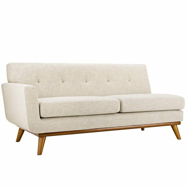 Modway Furniture Engage Right-Arm Upholstered Loveseat, Beige EEI-1792-BEI